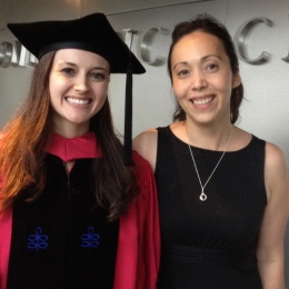 Marcia and Natalie at Natalie's graduation